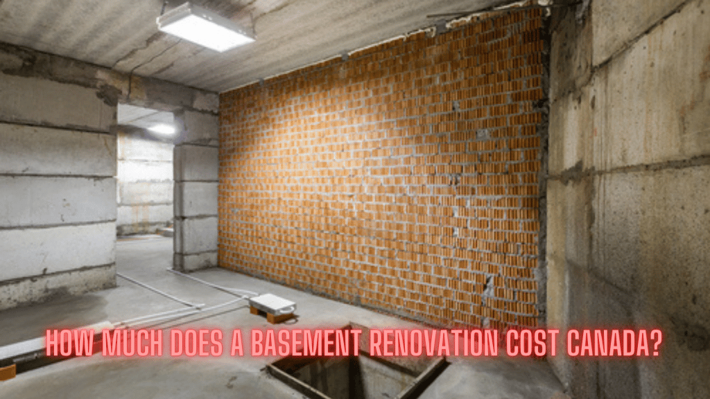 How much does a basement renovation cost Canada